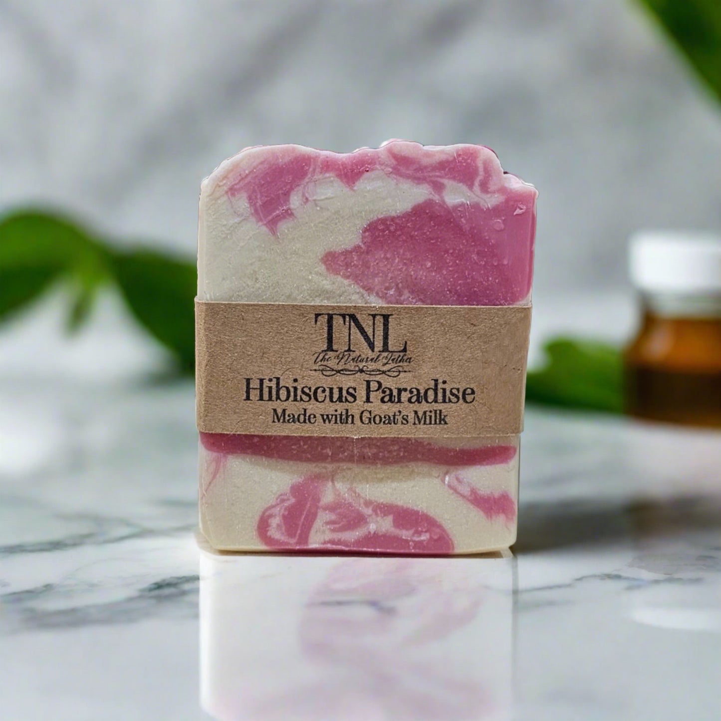 Hibiscus Paradise scented Goat's Milk Soap by The Natural Lather