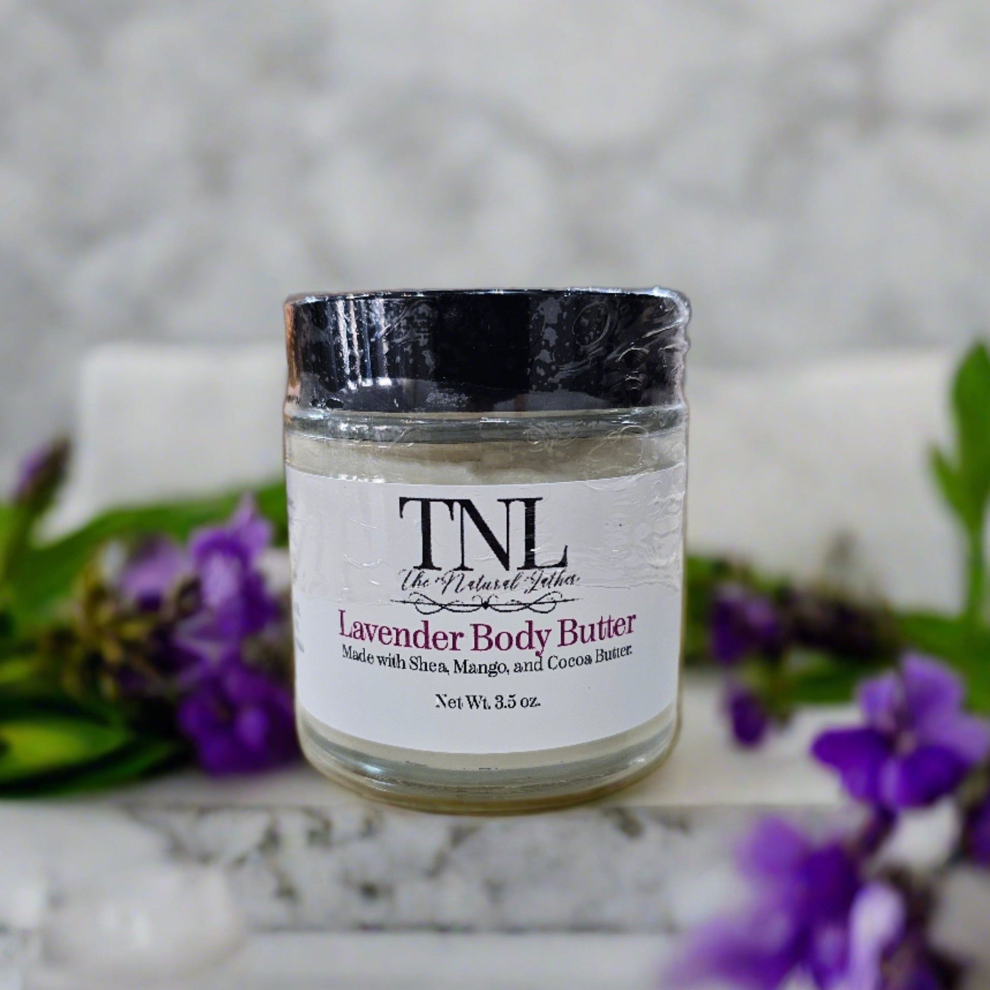 Lavender Scented All-Natural Body Butter by The Natural Lather