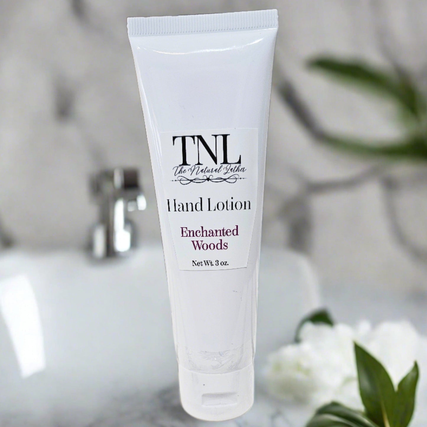 A tube of Moisturizing hand and body Lotion by The Natural Lather