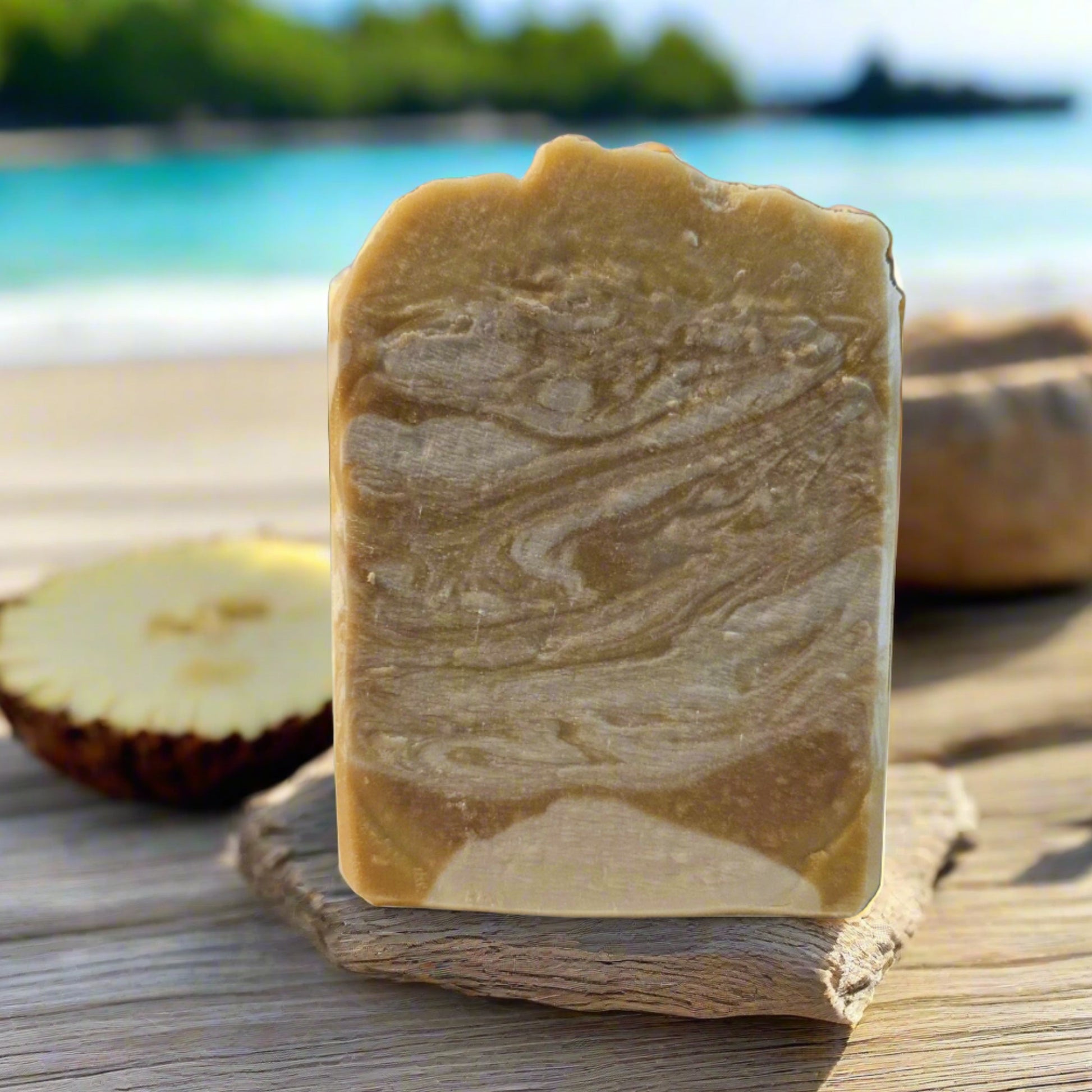 Pina Colada scented cold-process soap by The Natural Lather