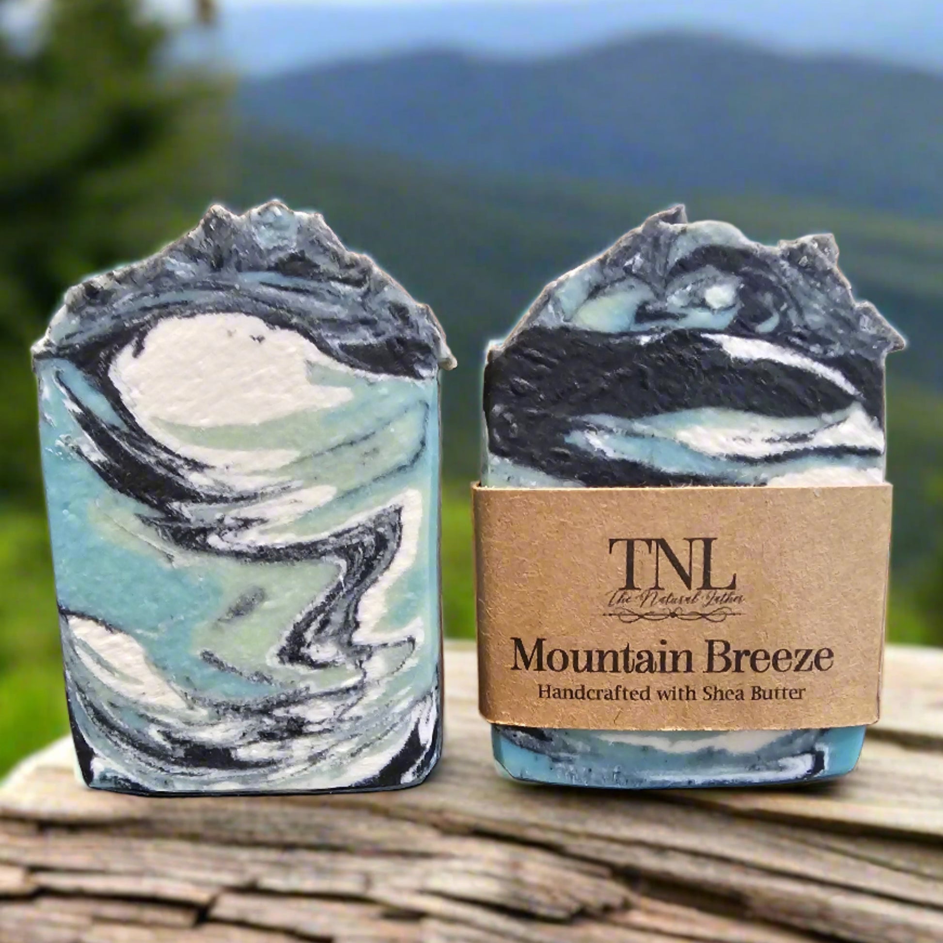 Mountain Breeze scented bar soap by the Natural Lather