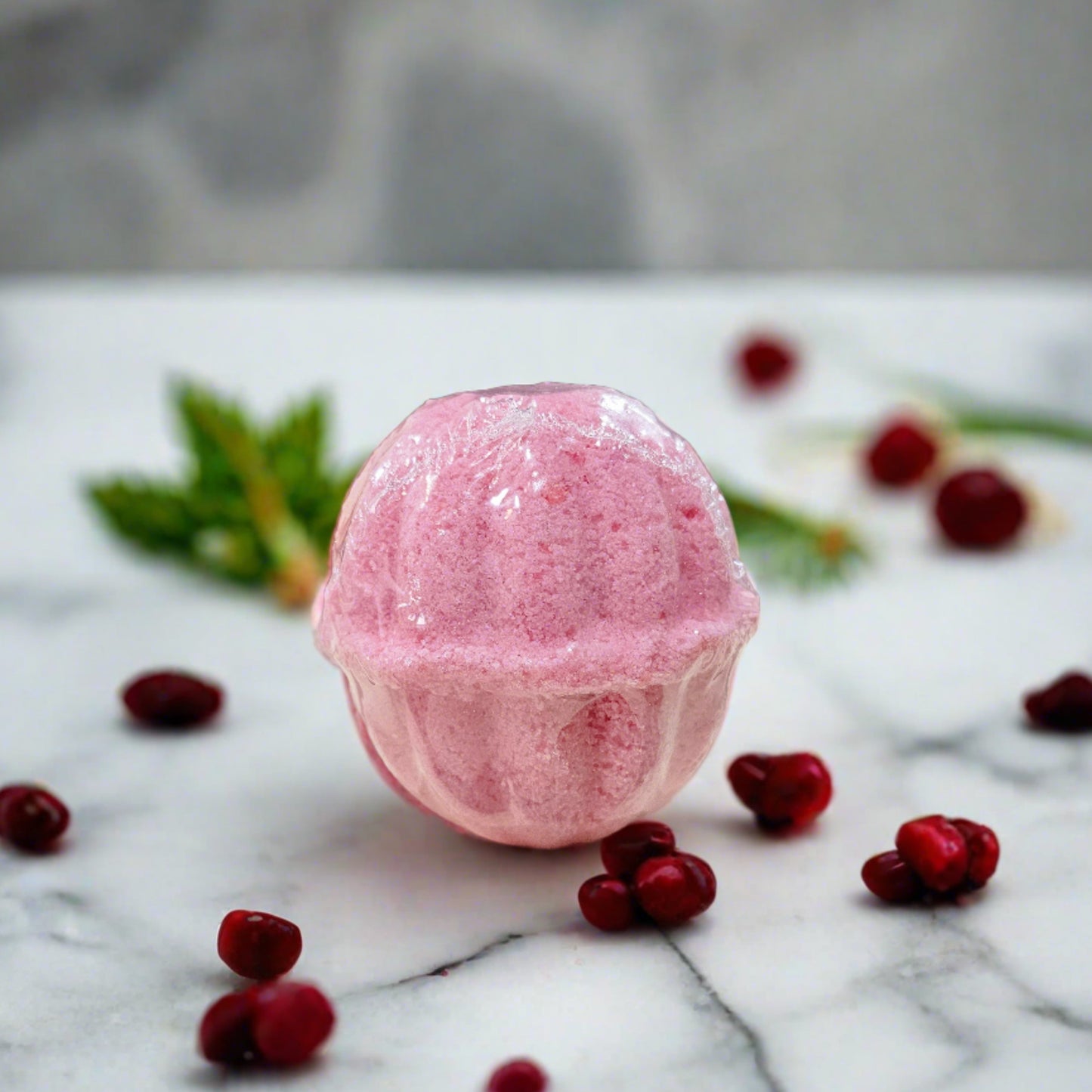 Cranberry Bliss Bath Bomb by The Natural Lather